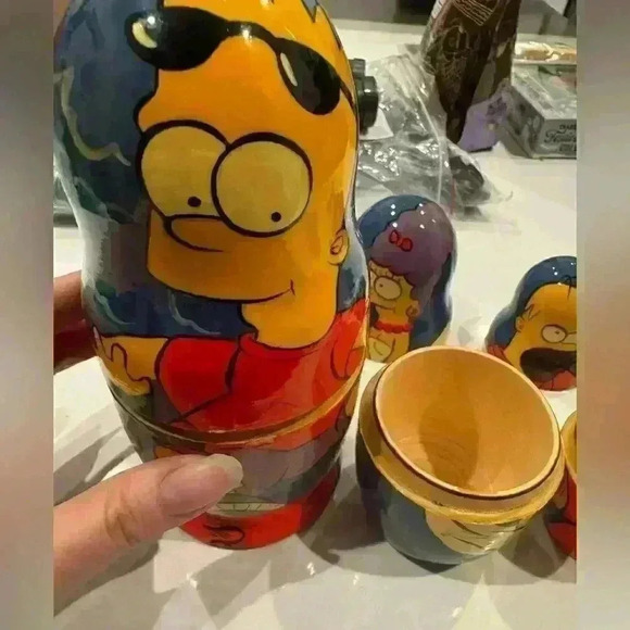 The SIMPSONS nesting Russian dolls bought in Russia years ago - selling as is - Picture 5 of 7